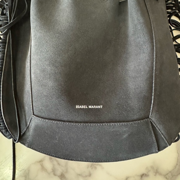 Isabel Marant Oskaf Fringe Purse - Black - Picture 5 of 12